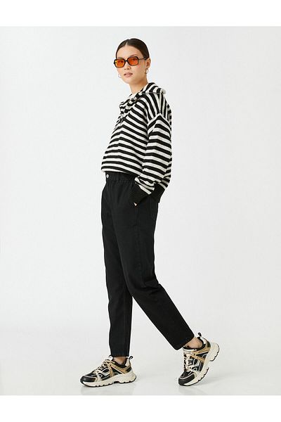 Koton Jeans mit hoher Taille – Baggy-Jeans