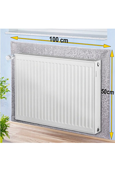 UYDEE 5 Adet Yapışkanlı Petek Arkası Isı Yalıtım Levhası 3 Mm Petek Arkası Folyo Radyatör Kalorifer