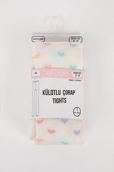 DeFacto Дълги памучни чорапи за момиче C2928A8Ns