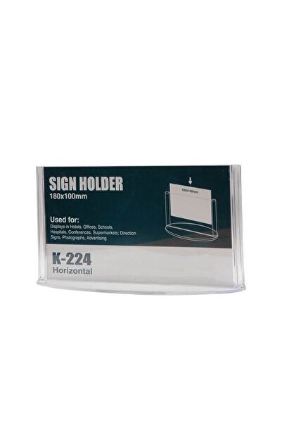 okularenkkat Oval Base Desktop Horizontal Menu Holder (180X100Mm)