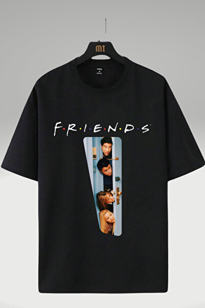 AEMİ تي شيرت مطبوع برقبة دائرية 100% قطن كبير الحجم للجنسين