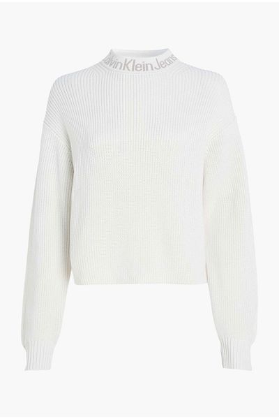 Calvin Klein سترة امرأة/فتاة العاج
