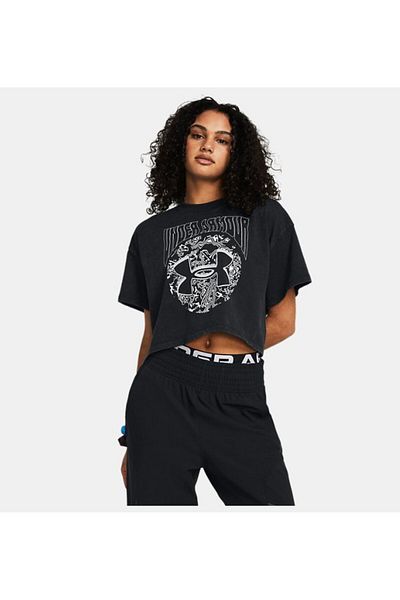 Under Armour Women's UA Heavyweight Dusk to Dawn Crop Short Sleeve1383048-001