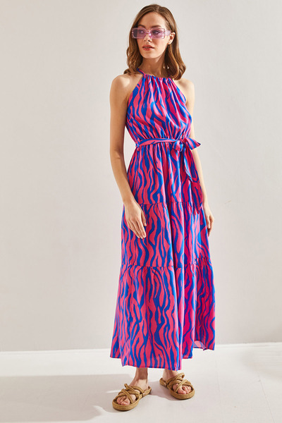 Bianco Lucci Pántos mintás női ruha