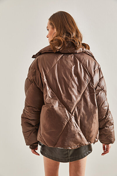 Bianco Lucci Γυναικείο γιακά Oversize Παλτό