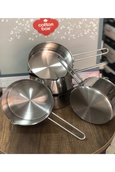 Genel Markalar Doğuş Mutfak 3 Lü Set Paslanmaz Çelik Kaçerola Sütlük Ve Soslu...