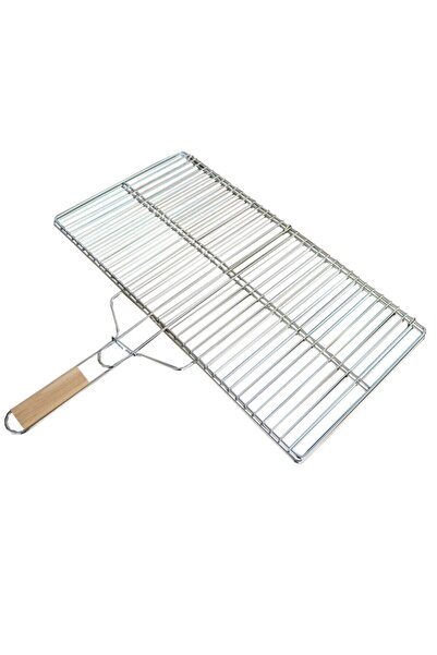 AKTÜRKLER 60'lık Krom Kaplamalı Barbekü Balık Düz Izgara