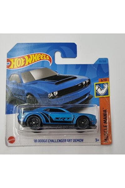HOT WHEELS '18 Dodge Challenger SRT Demon (Mavi)