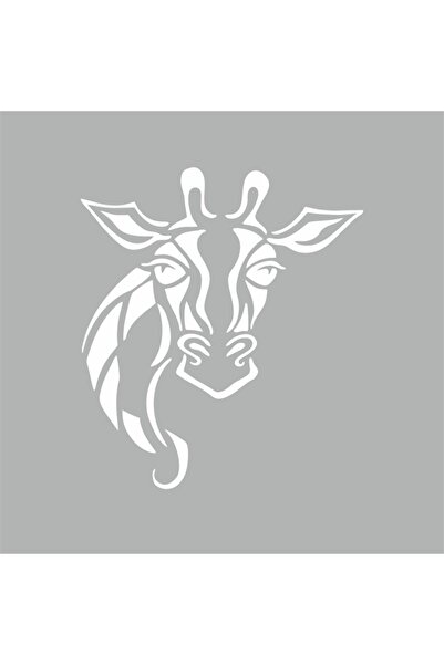 Reysa Tasarım ملصق زرافة 20x20 سم أبيض