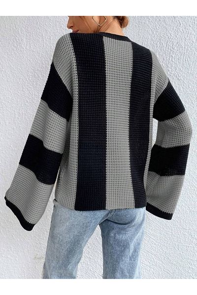 Dier Moda Pulover de damă cu dungi în dungi