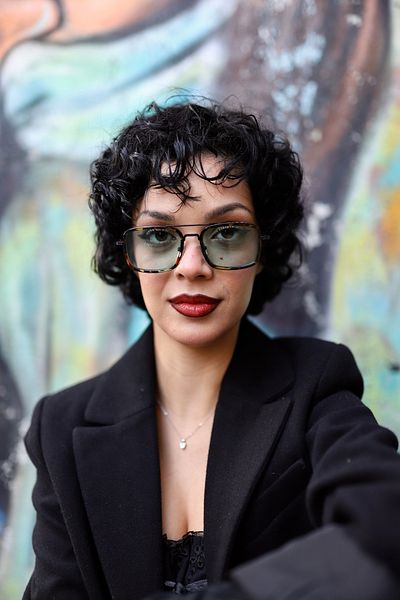 TomyHelf Leopard Patterned Rectangular Design Green Glass Unisex Sunglasses