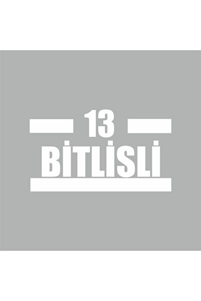 Reysa Tasarım White 16X9 cm 13 Bits Car Sticker
