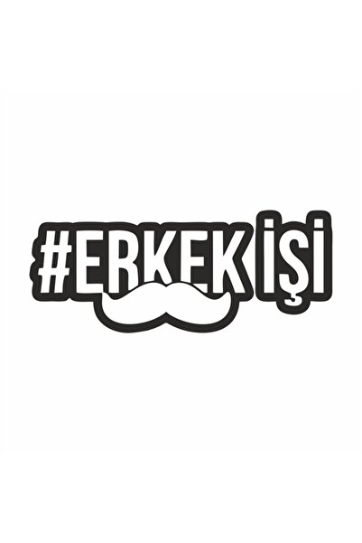 Reysa Tasarım Men's Work Car Sticker 16x6 Cm Black