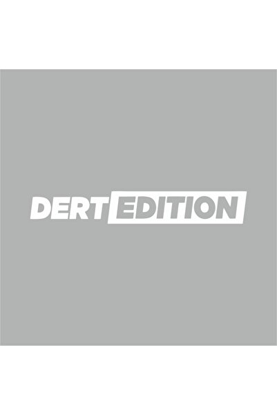 Reysa Tasarım ملصق زجاجي للسيارة من Dert Edition مقاس 25x3 سم باللون الرمادي