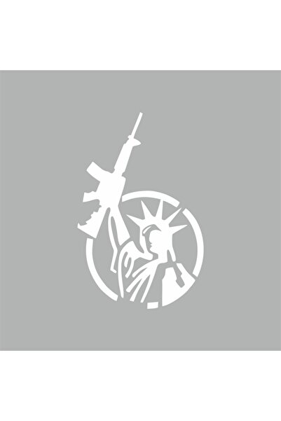 Reysa Tasarım تمثال الحرية باللون الرمادي مقاس 11x19 سم