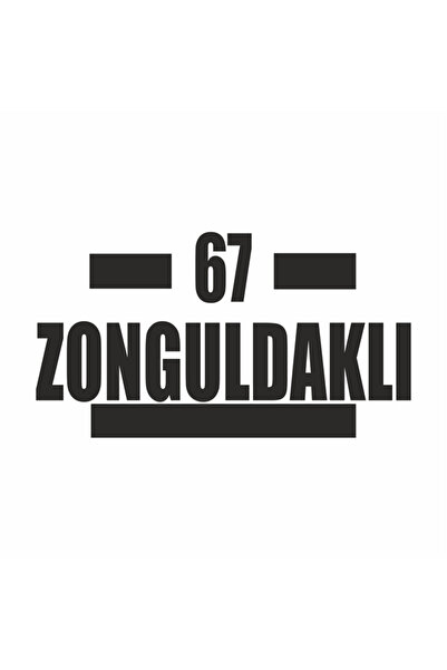 Reysa Tasarım 67 ملصق سيارة Zonguldaklı مقاس 16x9 سم باللون الأسود