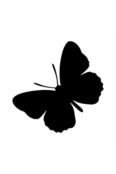 Reysa Tasarım ملصق سيارة على شكل فراشة مقاس 15x15 سم أزرق