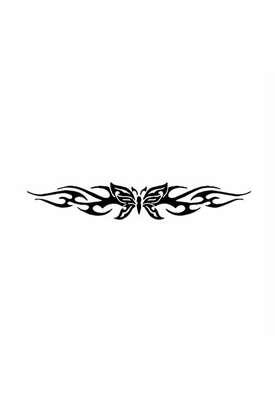 Reysa Tasarım Flame Butterfly Car Sticker 20x5 Cm Blue