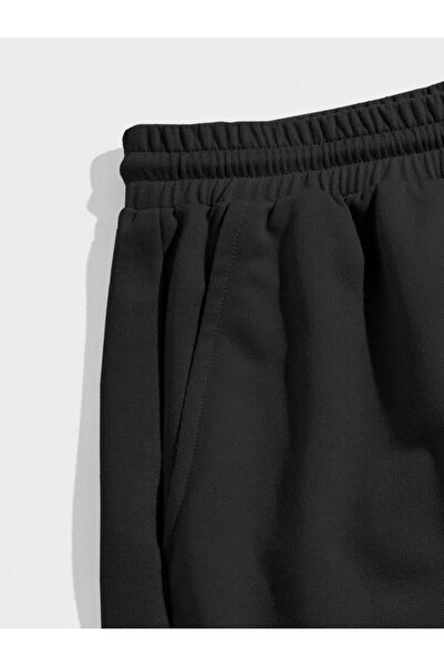 FAVORİST DO IT Printed Elastic Waist Double Pocket Sports Shorts