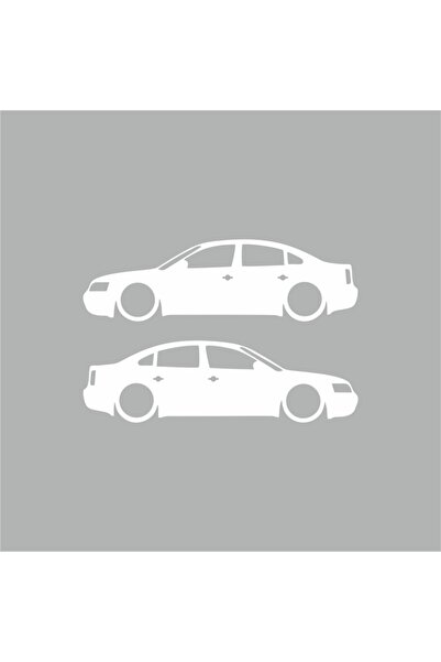 Reysa Tasarım Printed Passat Sticker 16x5 Cm White