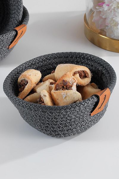 Znp Home Mini - 3 Pieces Dried Cake Basket, Multi-Purpose Handmade