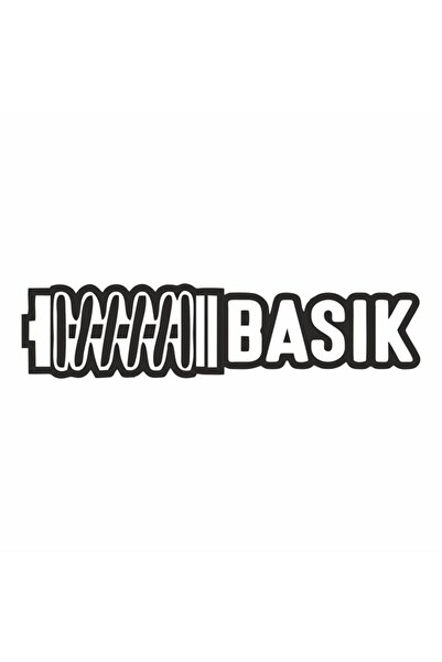 Reysa Tasarım Basık Araba Sticker 19x4 Cm Siyah