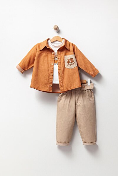 Jikko Baby Boy's 3-Piece Denim Set