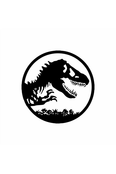 Reysa Tasarım ملصق سيارة ديناصور 20x20 سم أسود