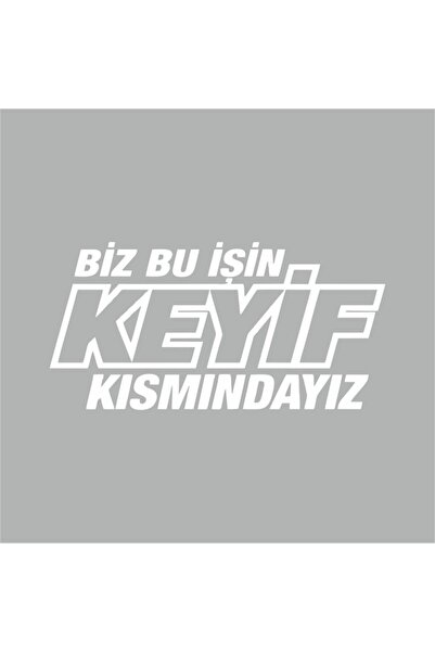 Reysa Tasarım 25X15 cm White We Are in the Part of Enjoyment of This Business