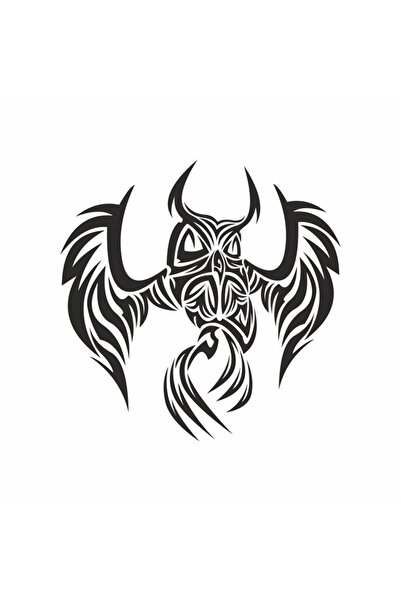 Reysa Tasarım ملصق بومة أبيض مقاس 20 × 20 سم