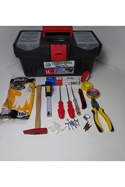 DİBA AVM El Aleti Seti Dolu Takım Çantası Tamir Seti Profesyonel Alet Takımı 16 Inç 54 Parça