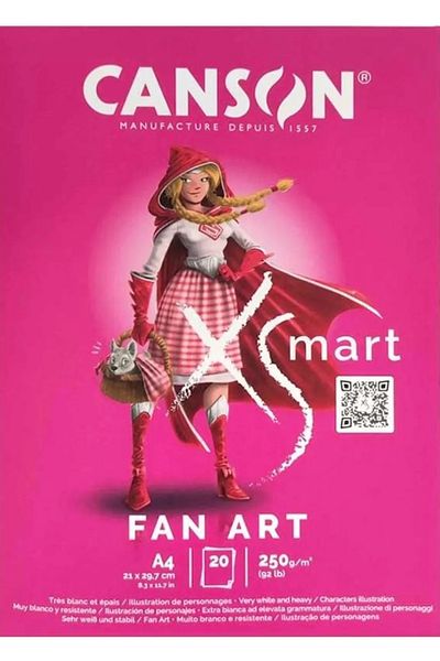 Canson XSMART FAN ART A4 250G 20 Sheets Drawing Notebook