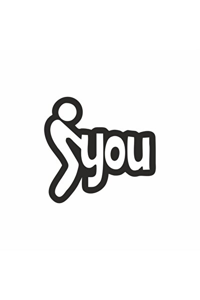 Reysa Tasarım You Araba Sticker 16x15 Cm Siyah