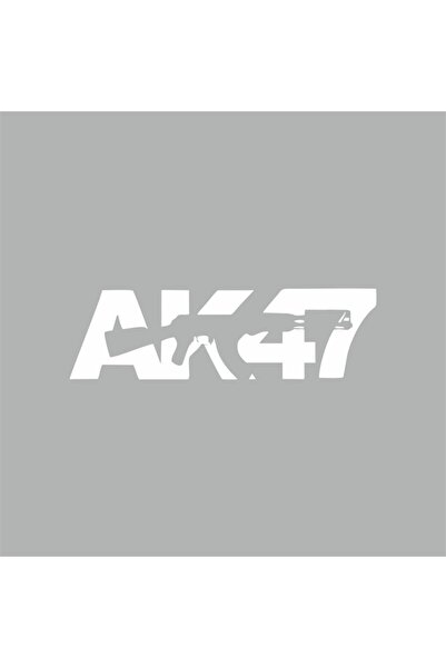 Reysa Tasarım Ak47 Sticker 20x10 Cm White