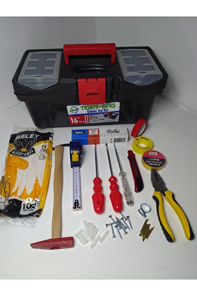 DİBA AVM El Aleti Seti Dolu Takım Çantası Tamir Seti Profesyonel Alet Takımı 16 Inç 54 Parça