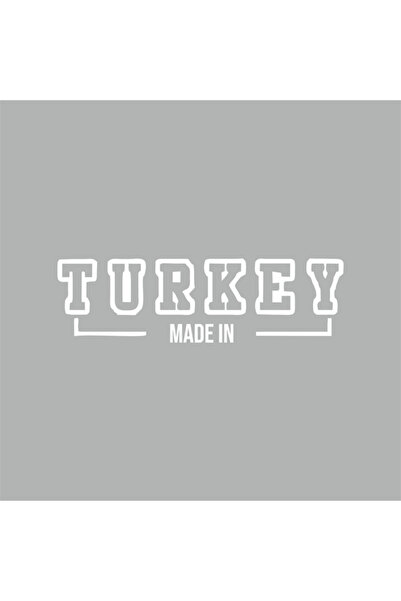 Reysa Tasarım Made In Turkey Car Sticker 16x5 Cm Gray