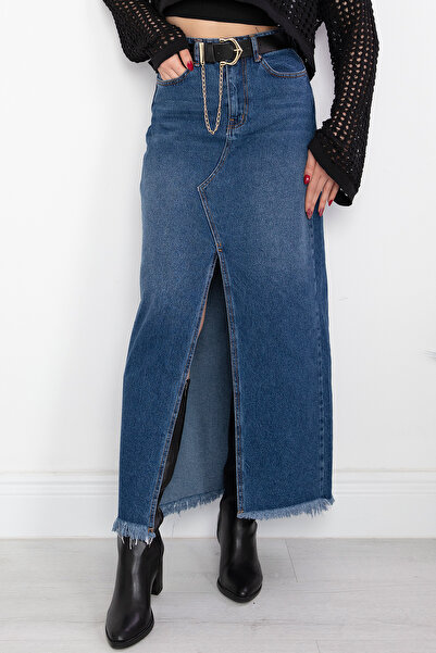 PULLIMM Fusta lungă triunghiulară în față STK3065