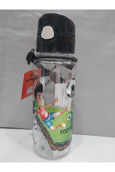 SYC GROSS 500 ml Children's Water Bottle Football Player Patterned String Hanging Water Bottle Doublesan Plastic