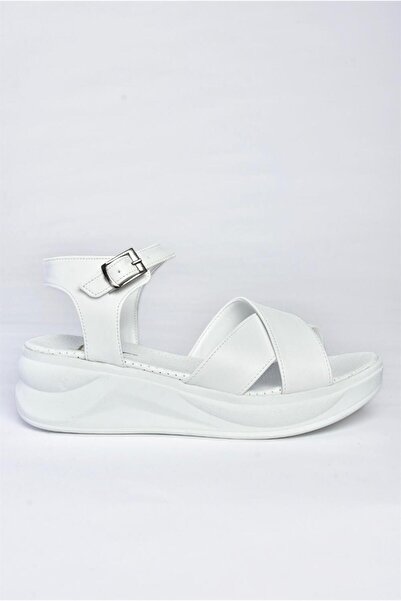 Fox Shoes P713330209 White Thick Sole Daily Women's Sandals