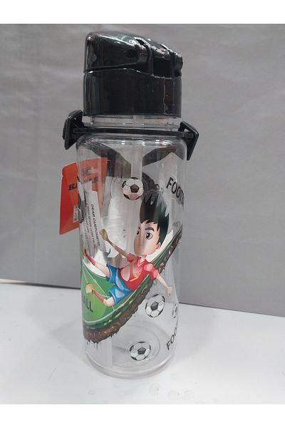 SYC GROSS 500 ml Children's Water Bottle Football Player Patterned String Hanging Water Bottle Doublesan Plastic