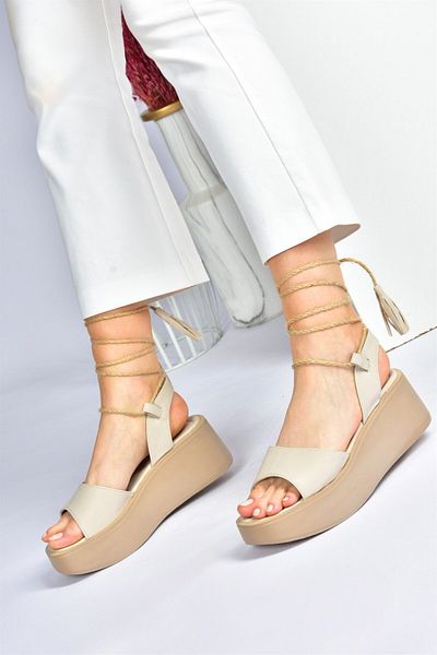 Fox Shoes Skin Thick Sole Ankle Strap Women's Sandals M996180409