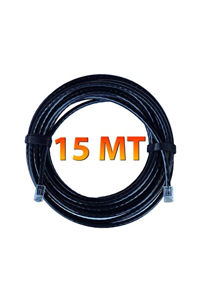 Gold Step Dış / Iç Mekan 23 Awg Çift Dış Izolasyonlu Ethernet Cat 6 Kablosu 15 Metre