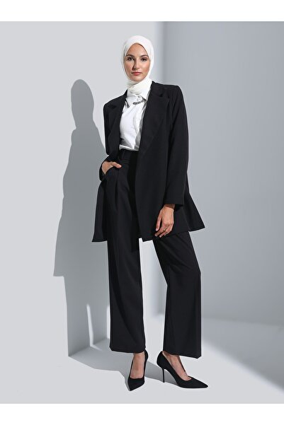 Refka Refka Woman Black Belt Detailed Jacket