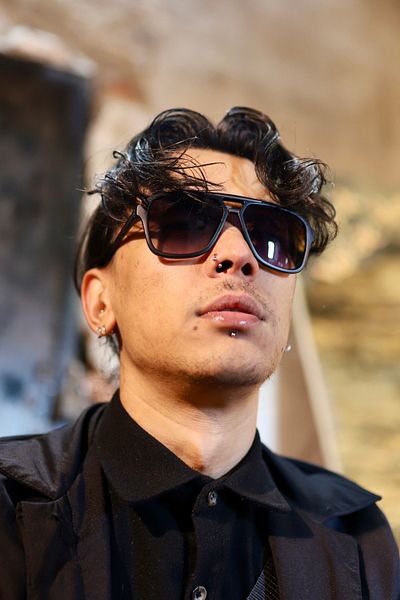 TomyHelf New Fashion Black Frame Black Glass Unisex Sunglasses