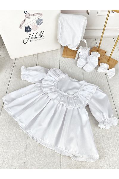 Hobidik Baby Girl Snow White Frilly Dress Set