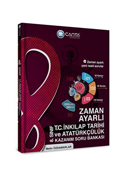 Çanta Yayınları 8.sınıf T.c. Inkilap Tarihi Ve Atatürkçülük Zaman Ayarlı Kazanım Soru Bankası