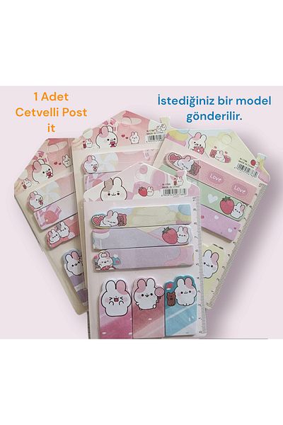 Rota Hediyelik Cute Kawaii Post It Note Paper 1 Piece Children's Stationery