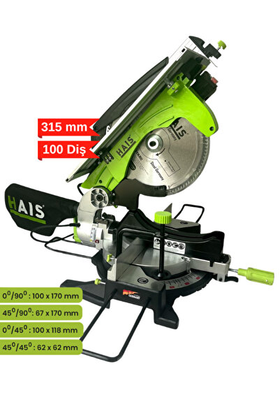 Hais 93056 Üstten Tablalı Gönye Kesme Makinası 315 Mm 2000 Watt