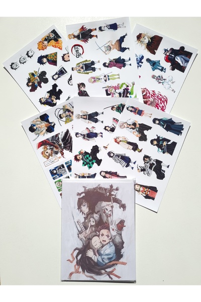 Yenaplanner Demon Slayer (Kimetsu No Yaiba) Sticker Seti