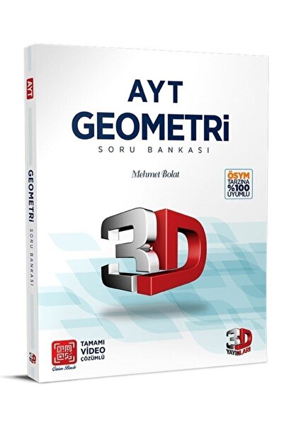 3D Yayınları Ayt Geometri Soru Bankası Güncel Baskı 9786051944012